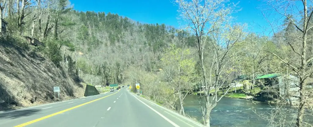 River View From Road In Townsend