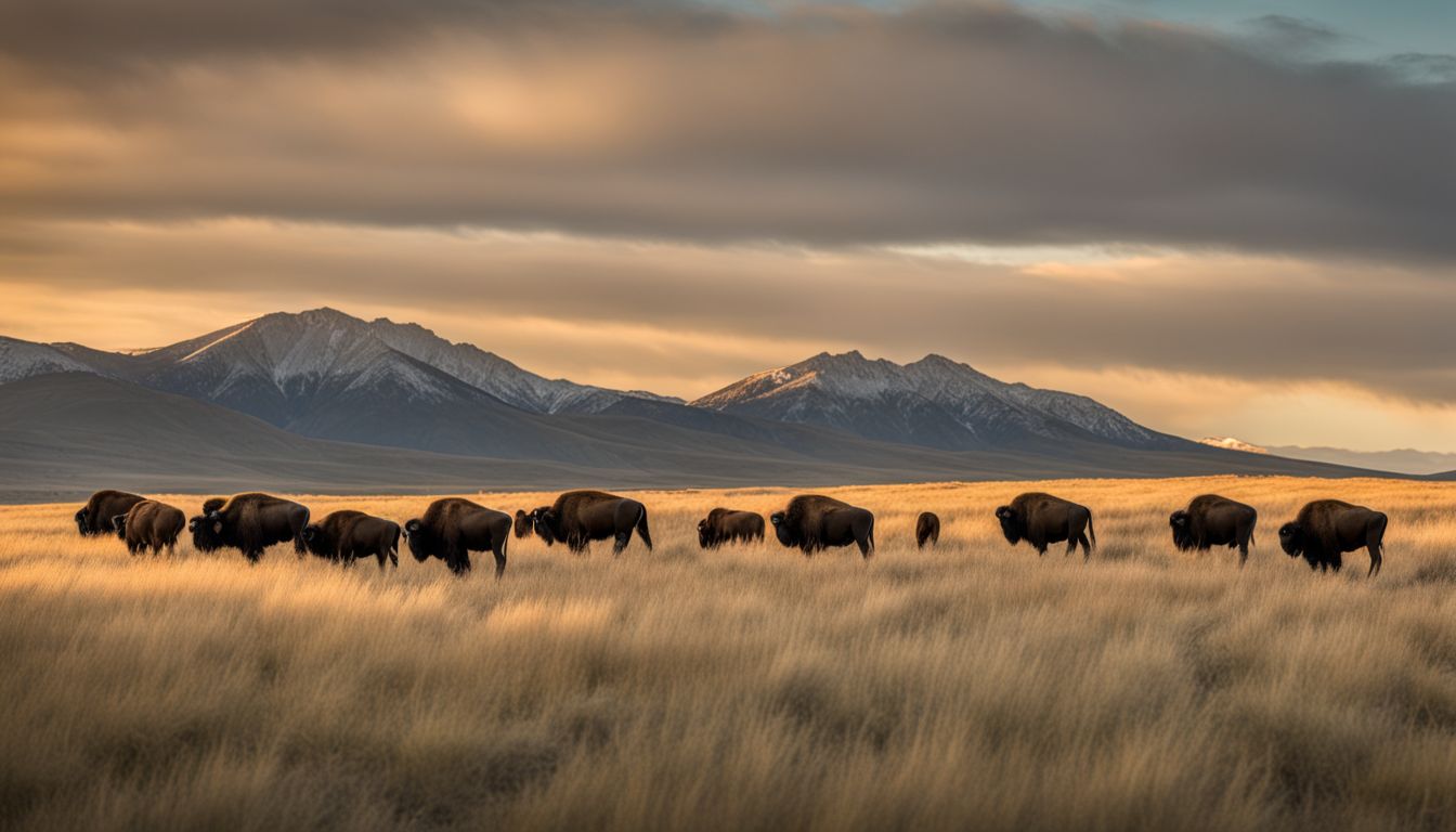 A Photograph Of Bison Grazing On Antelope Island, Showcasing Different Faces, Hair Styles, And Outfits In A Bustling Atmosphere.