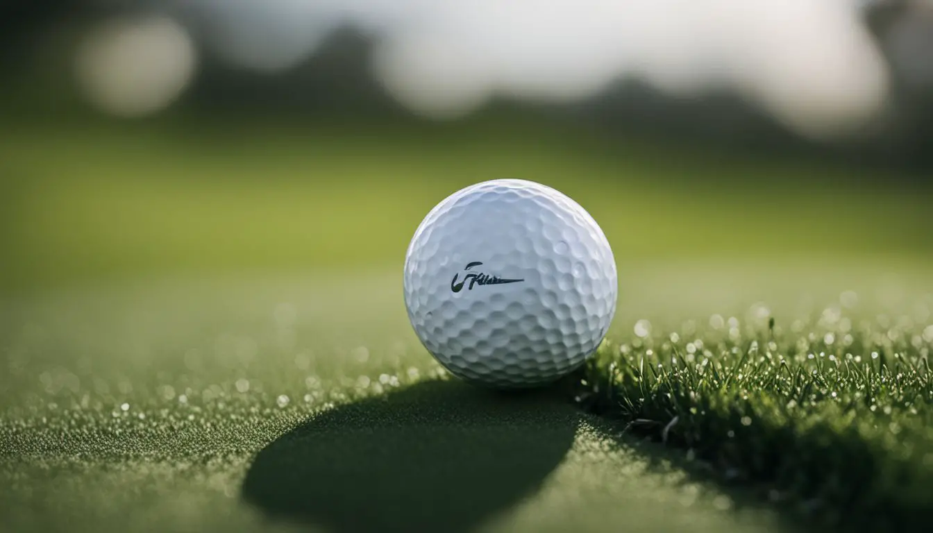 A Photograph Of A Golf Ball On A Beautifully Maintained Fairway With Various Landscapes And Surroundings Depicted.