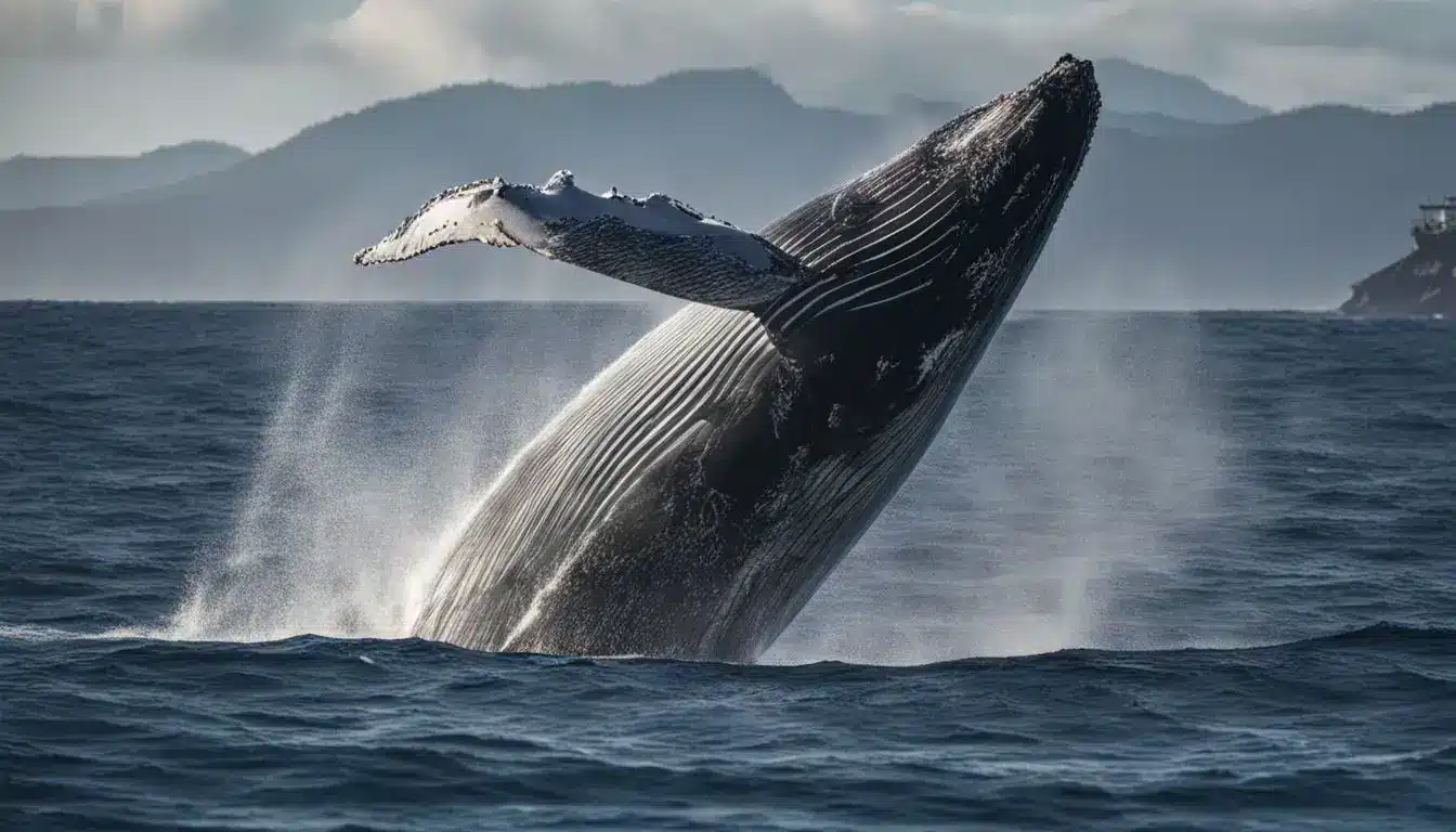 A Photo Capturing A Humpback Whale Breaching In The Pacific Ocean, With Different Faces, Hair Styles, And Outfits.