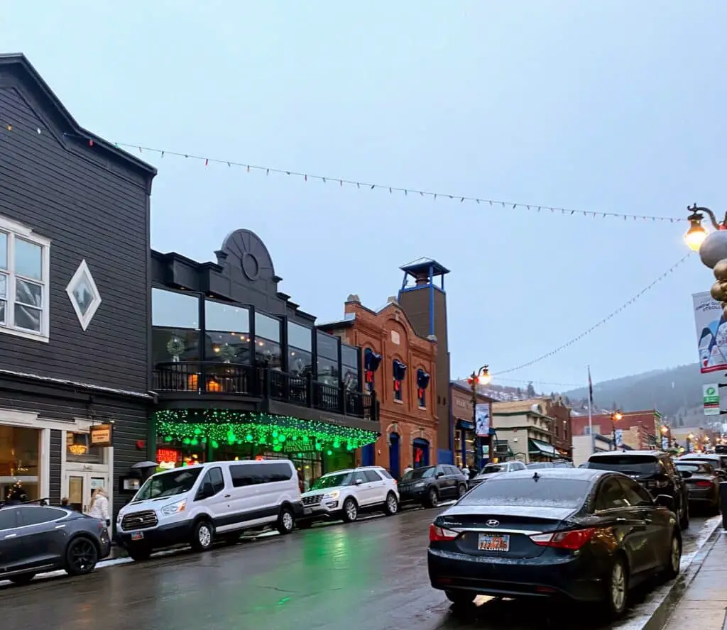 Park City Downtown In Winter