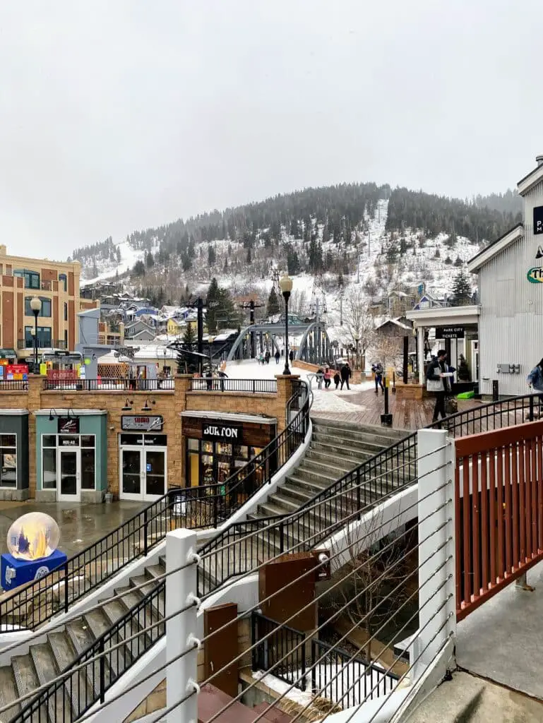 Park City Downtown In Winter