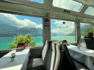 Switzerland Train Dining Car